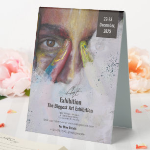 Colourful Art Exhibition Flyer Portrait, Art