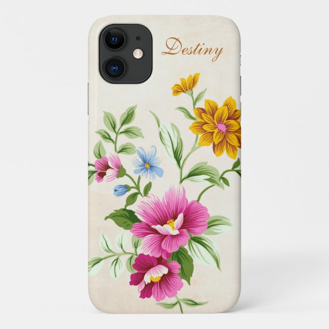 Colourful Art Floral Bouquet Case-Mate iPhone Case (Back)