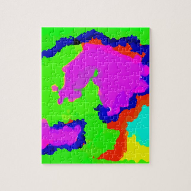 Colourful Art Multicolor Abstract Splash 2020 Jigsaw Puzzle (Vertical)