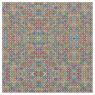 Colourful Art Nouveau Floral Fabric