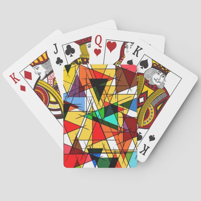 Colourful Art Playing Cards (Back)