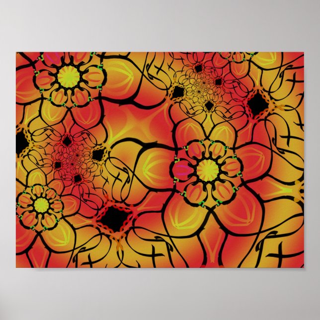 Colourful Art poster from Jimette Design. (Front)