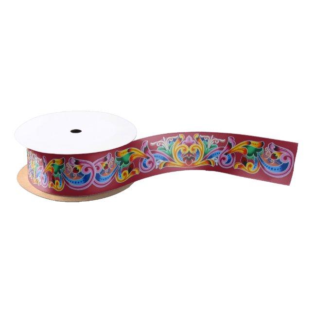 Colourful Art Satin Ribbon (Spool)