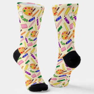 Colourful Art Supplies Socks