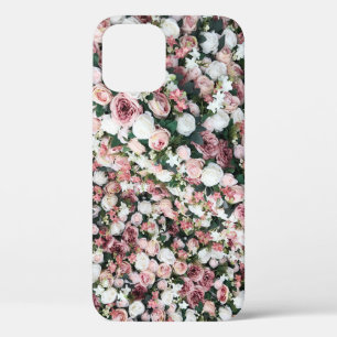 Colourful artificial flowers: vibrant background iPhone 12 case