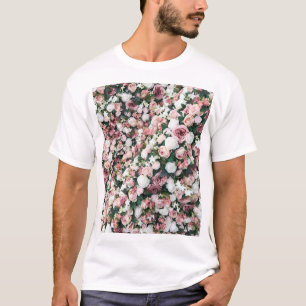 Colourful artificial flowers: vibrant background T-Shirt