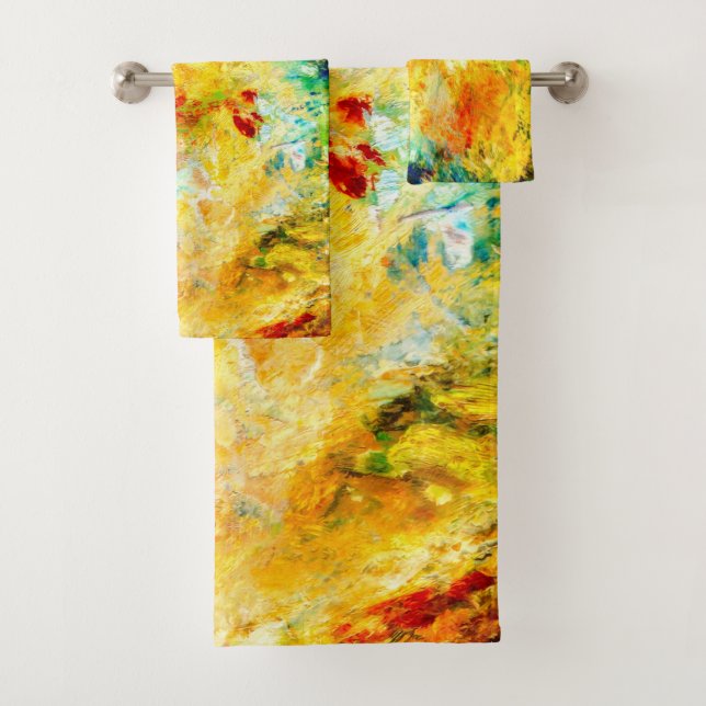 Colourful Artist Palette Bath Towel Set (Insitu)