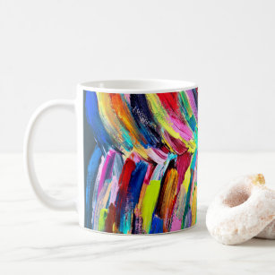 Colourful artist palette   coffee mug