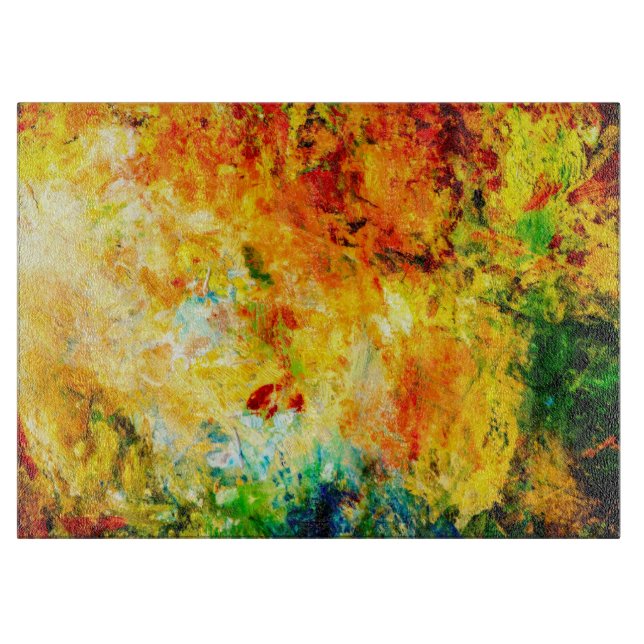 Colourful Artist Palette Cutting Board (Front)