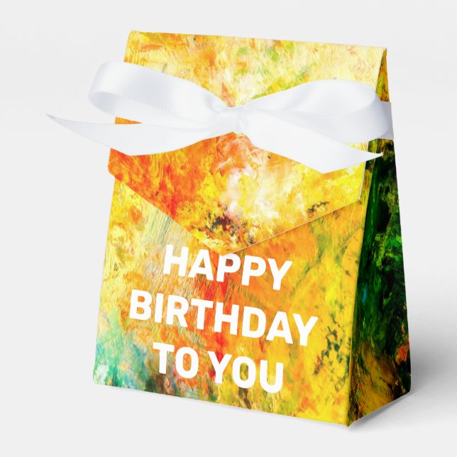 Colourful Artist Palette Favour Box (Front Side)