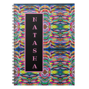 Colourful artist palette notebook