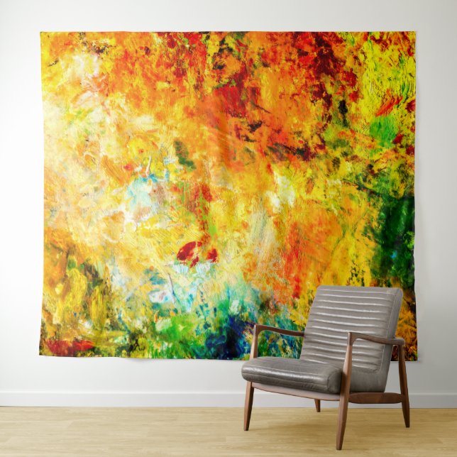 Colourful Artist Palette Tapestry (In Situ (Horizontal))
