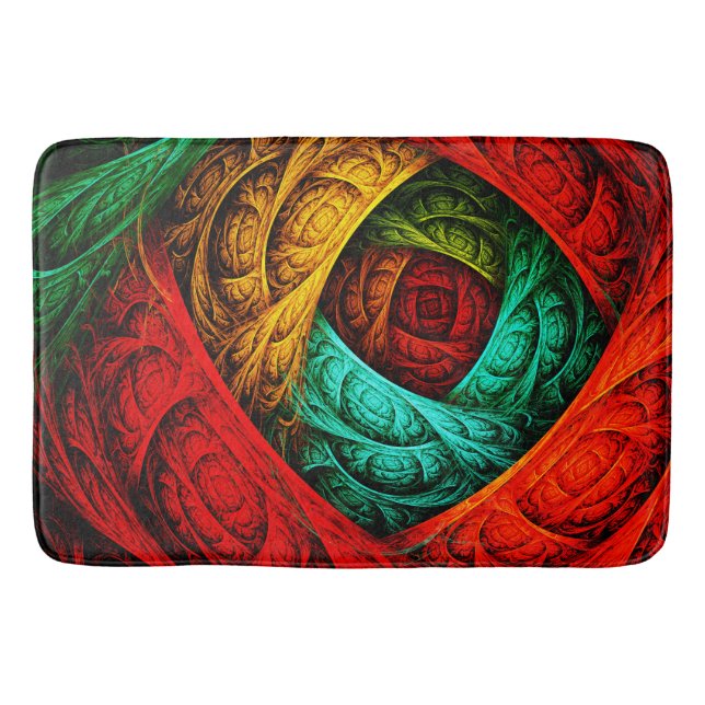 Colourful Artistic Modern Abstract Art Pattern #09 Bath Mat (Front)