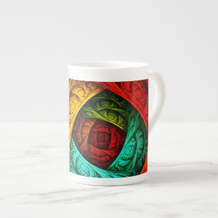 Colourful Artistic Modern Abstract Art Pattern #09 Bone China Mug