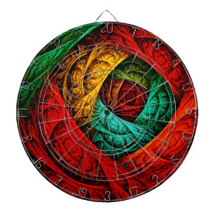 Colourful Artistic Modern Abstract Art Pattern #09 Dartboard