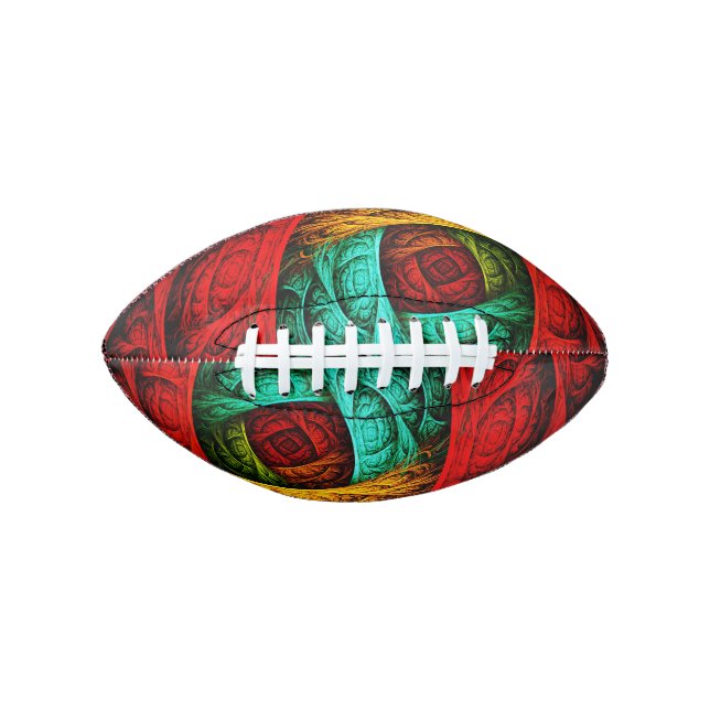 Colourful Artistic Modern Abstract Art Pattern #09 Football (Front)