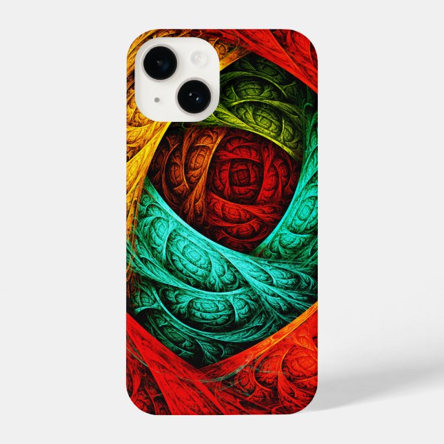 Colourful Artistic Modern Abstract Art Pattern #09 iPhone Case (Back)