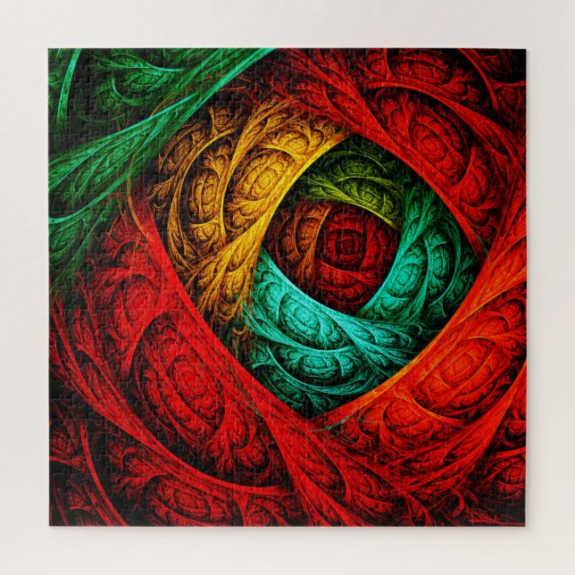 Colourful Artistic Modern Abstract Art Pattern #09 Jigsaw Puzzle (Vertical)