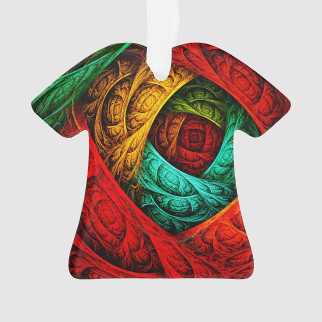 Colourful Artistic Modern Abstract Art Pattern #09 Ornament (Front)