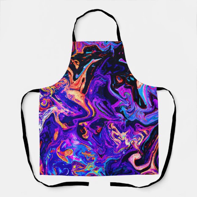 Colourful Artistic Patterns Apron (Front)