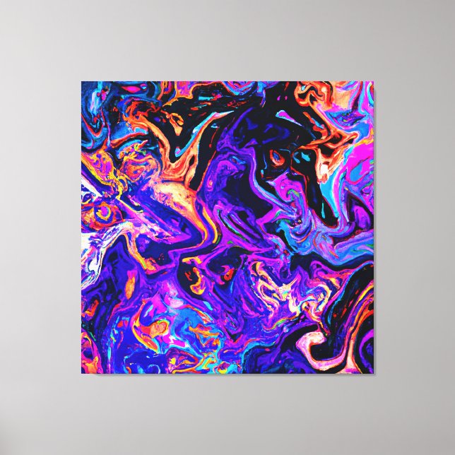 Colourful Artistic Patterns Canvas Print (Front)