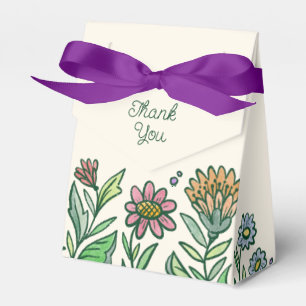 Colourful Artistic Scandinavian Bridal Shower Favour Box