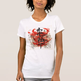 Colourful Asian Motif Design T-Shirt