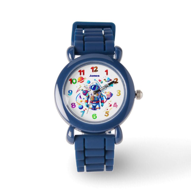 Colourful Astronaut and Univers in Bold Colours Watch (Front)
