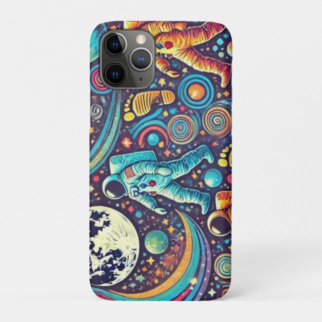  Colourful Astronaut Spacewalk Pattern Case-Mate iPhone Case (Back)