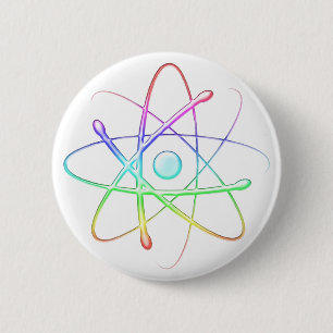 Colourful Atom (008) - Button