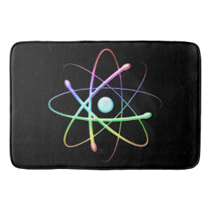 Colourful Atom Science Rules Bath Mat