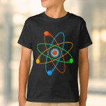 Colourful Atomic Structure Cool Science T-Shirt<br><div class="desc">A cool,  trendy and fun science-inspired design that makes a great gift for all scientists,  science teachers,  science students,  in short,  any science geek in your life (and that includes you)! Designed by Thisisnotme©</div>