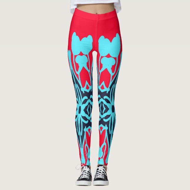 Colourful attractive fabric pattern Legging design (Front)