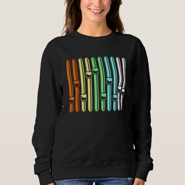 Colourful Audio Engineer Sound Vu Metre Sweatshirt (Front)
