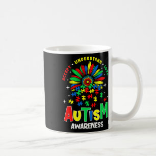 Colourful Autism Awareness Accept Understand Love  Coffee Mug