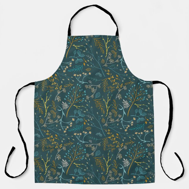 colourful autumn branches apron (Front)