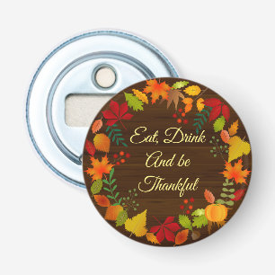 Colourful Autumn Foliage For Thanksgiving Bottle Opener
