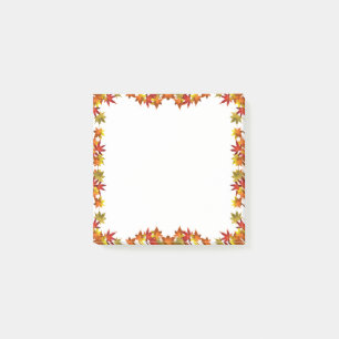 Colourful Autumn Forest Maple Leaves  Post-it Note