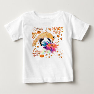 Colourful Autumn Fox Baby T-Shirt
