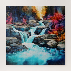 Colourful Autumn Landscape Jigsaw Puzzle