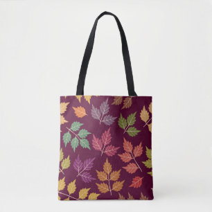 Colourful Autumn Leaf Tote Bag