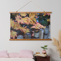 Colourful Autumn Leaves and Bamboo