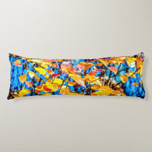 Colourful Autumn Leaves Body Cushion