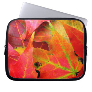 Colourful Autumn Leaves CloseUp Laptop Sleeve