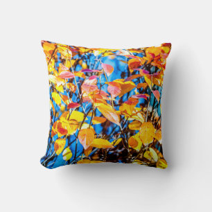 Colourful Autumn Leaves Cushion