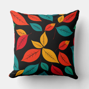 Colourful Autumn Leaves Cushion