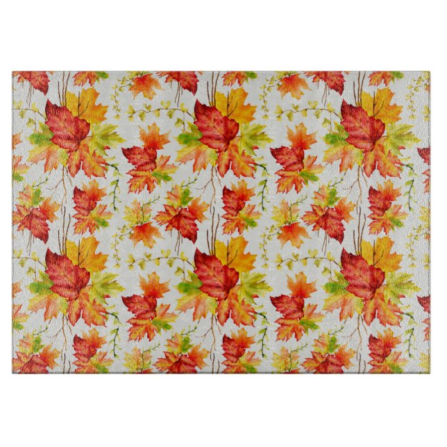 Colourful Autumn Leaves  Cutting Board (Front)