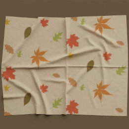 Colourful Autumn Leaves Fabric