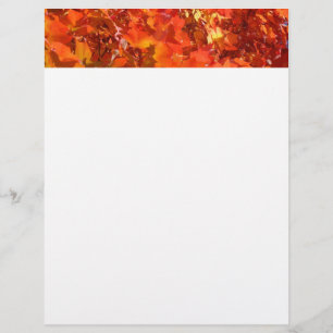 Colourful Autumn Leaves Flyers paper Add Your Text