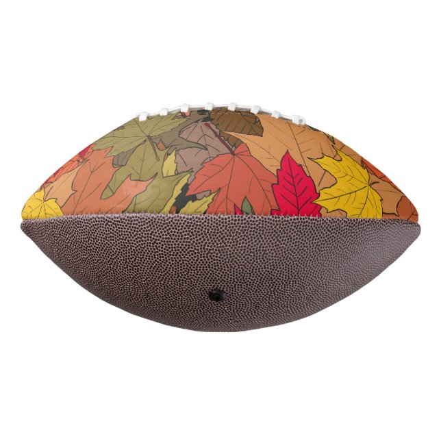 Colourful autumn leaves football (Rotated 270)